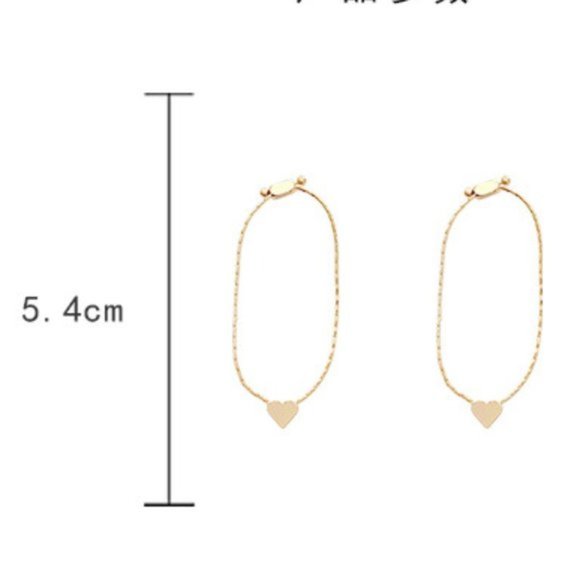 💙2 Ways Heart Threader Earrings - Picture 5 of 10